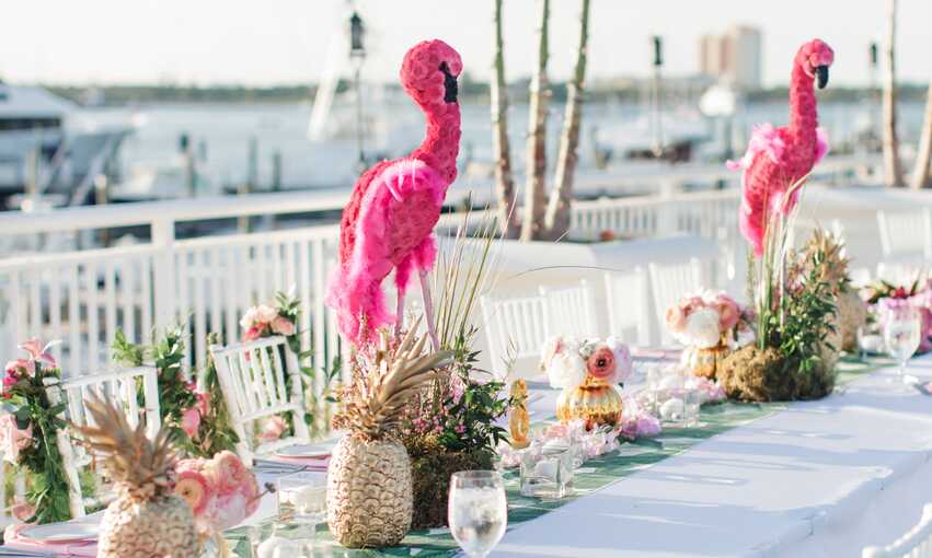 Flamingo Luau party themed inspiration and ideas