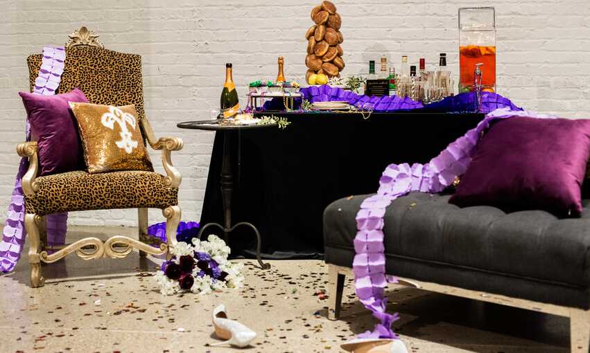 Mardi Gras party themed inspiration and ideas